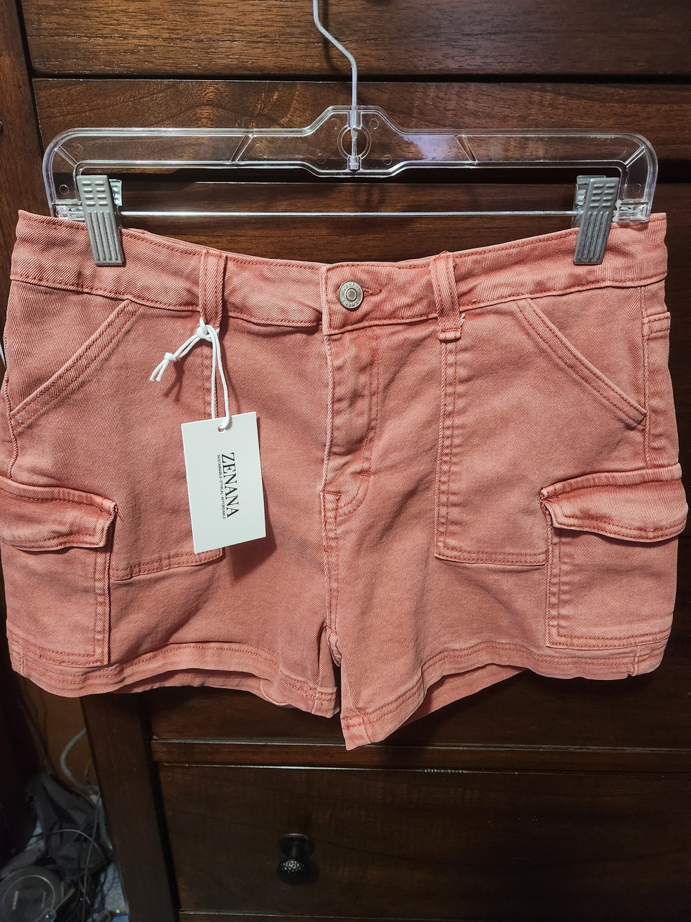 Zenana Outfitters Utility Cargo Shorts for Women